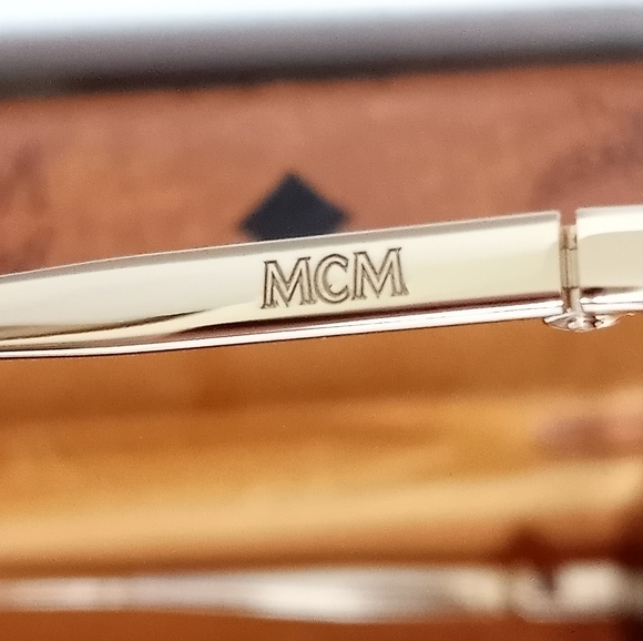 MCM Women's Sunglasses - Brown Lens Shiny Rose Metal Frame | MCM139SA 784 NEW - Picture 4 of 11
